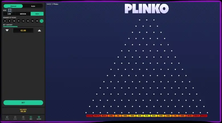 Plinkoの遊び方：説明